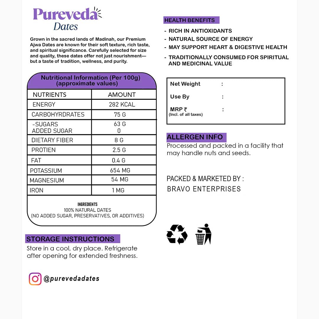 Premium Large Ajwa Dates